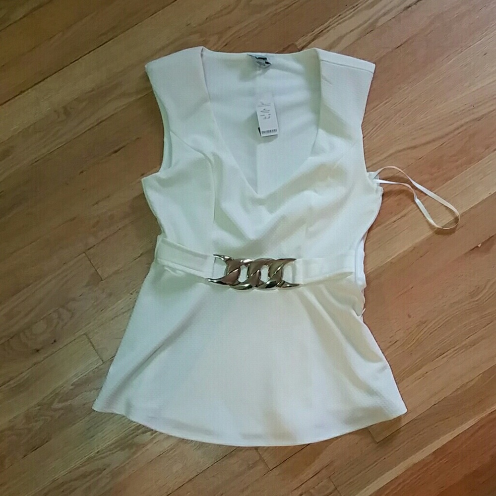 Bebe peplum top